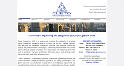 Desktop Screenshot of cuetoengineering.com
